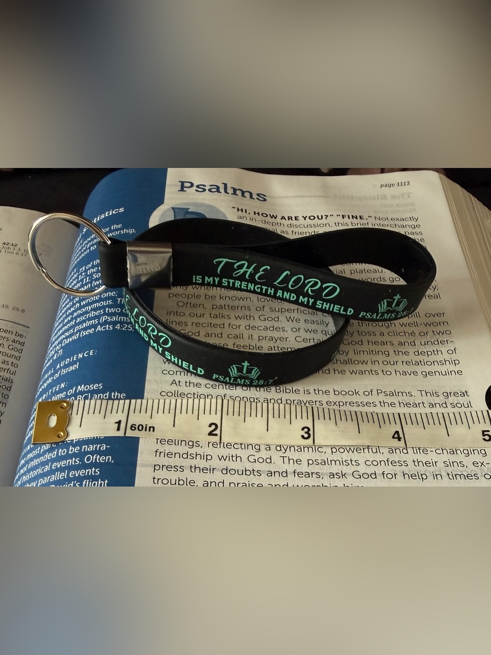 Inspirational Silicone Bracelet & Keychain